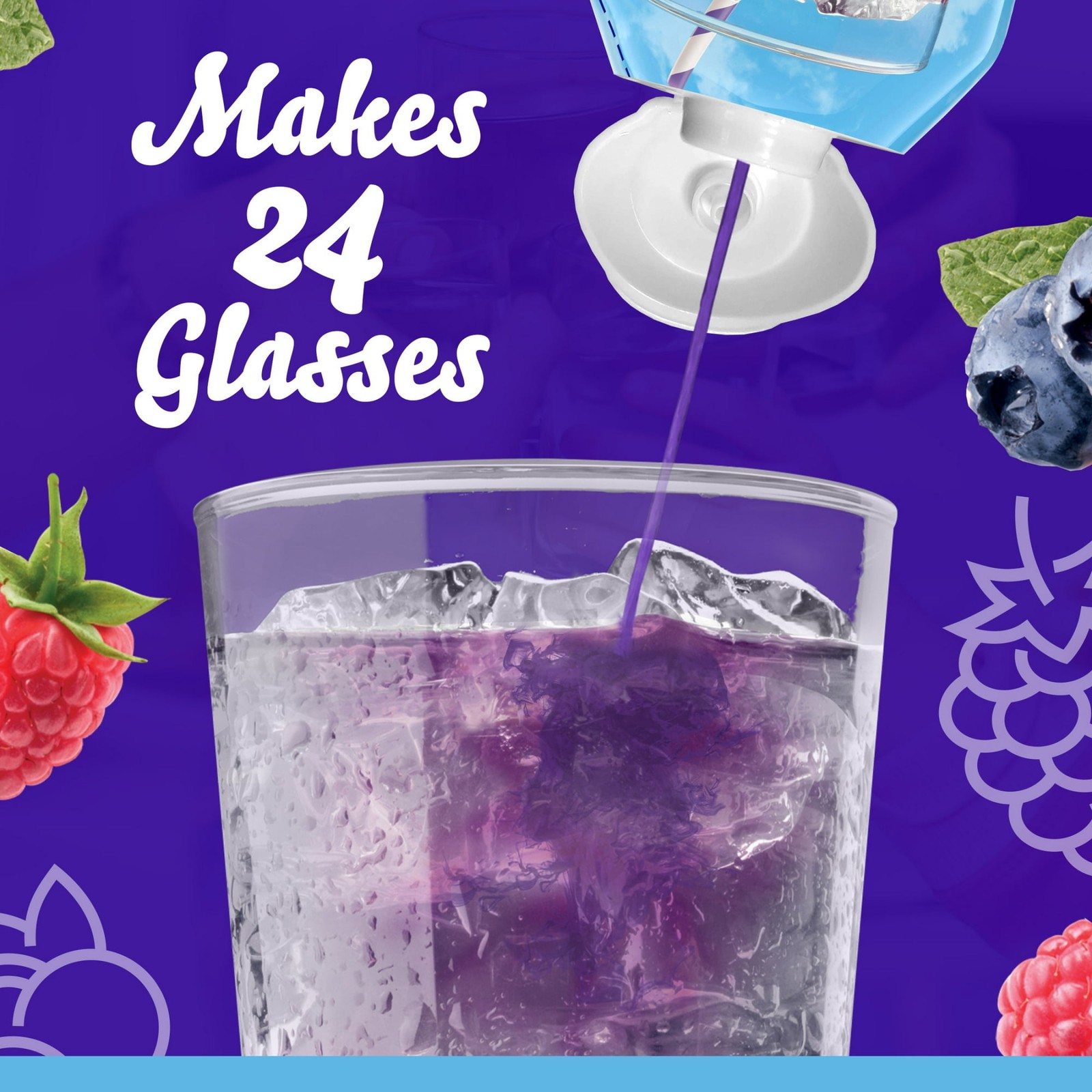 (2 pack) Crystal Light Liquid Blueberry Raspberry Drink Mix 1.62 fl oz Bottles