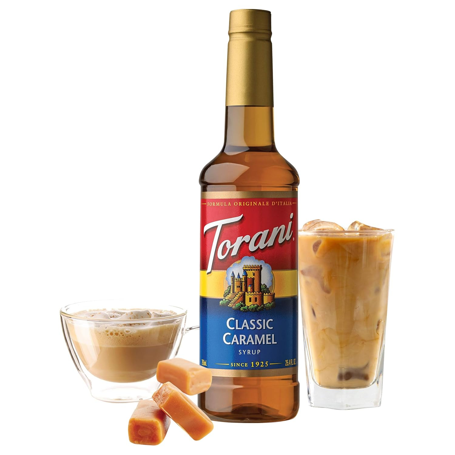 Caramel Syrup 4Pk 25.4Oz Bottles Classic Sweet Flavor For Coffee Drinks Desserts