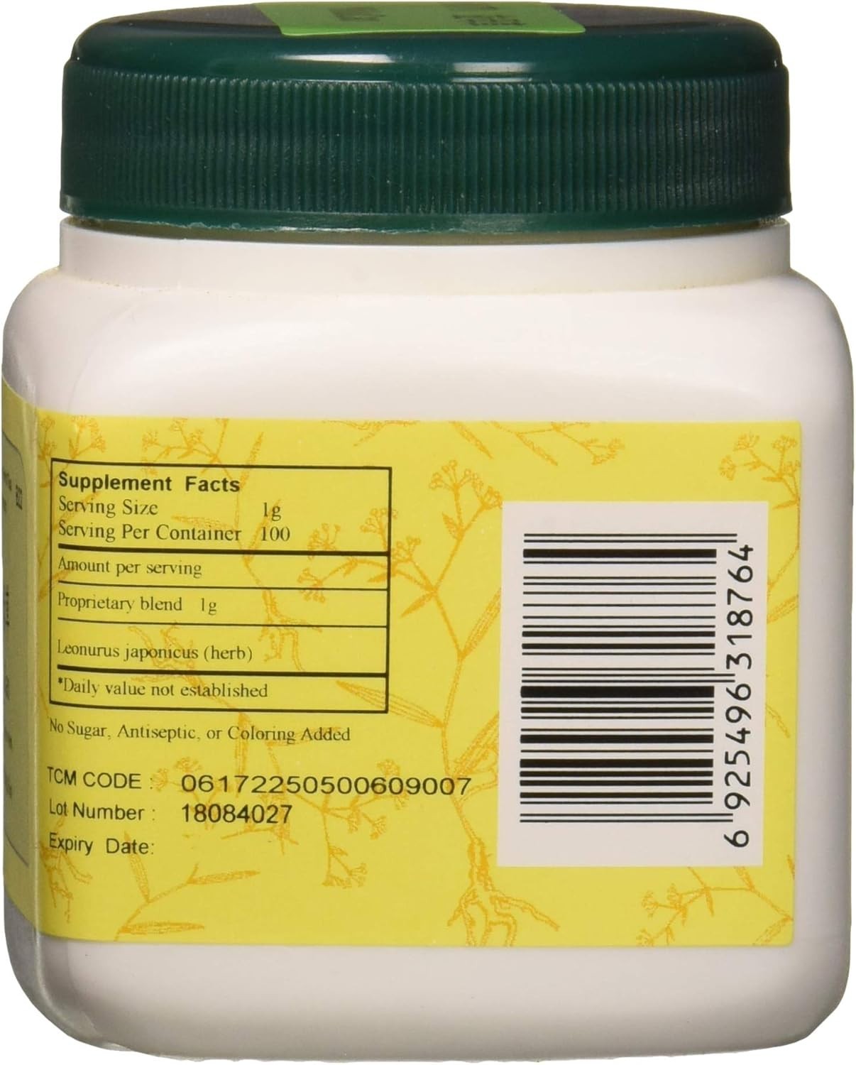 100 Gram Bottle of Yi Mu Cao Chinese Motherwort Granules No Preservatives