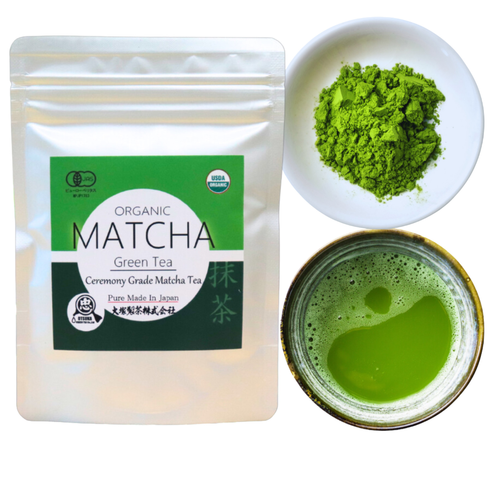 Otsuka Green Tea – Organic Ceromonial Grade Matcha Powder 50g x 3Packets