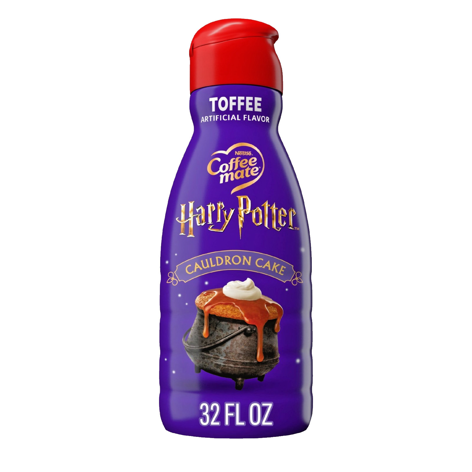 Coffee Mate Harry Potter Toffee Non-Dairy Liquid Coffee Creamer, 32 fl oz 3 Pack