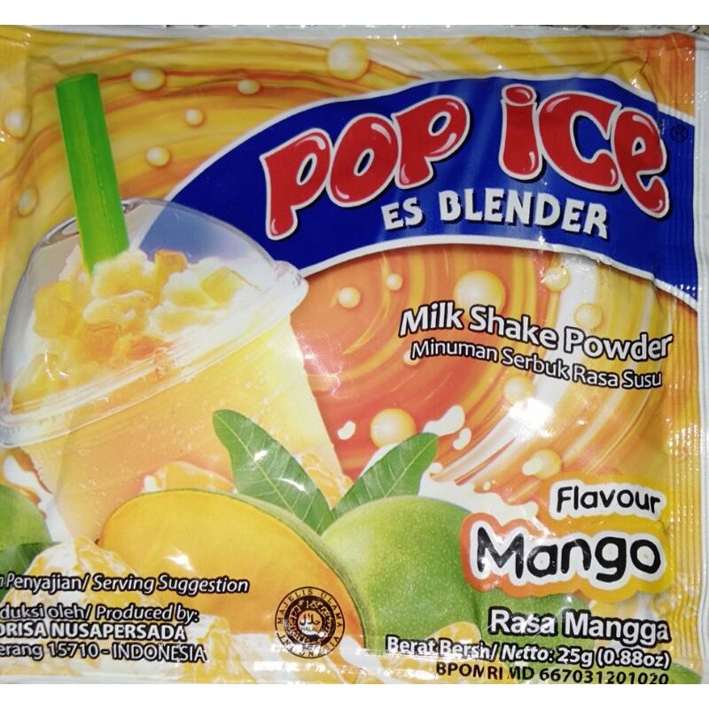 [POP ICE] Ice Blend Milkshake Powder Flavour 25gr 10pcs since 2002