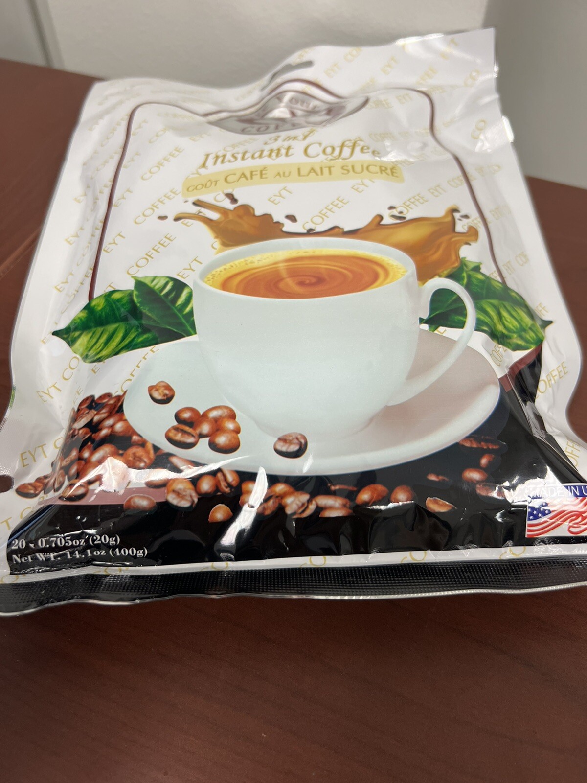EYT- Explore Your Taste- 3in1 Instant Coffee, 20gr X 20 Bags – Made In USA