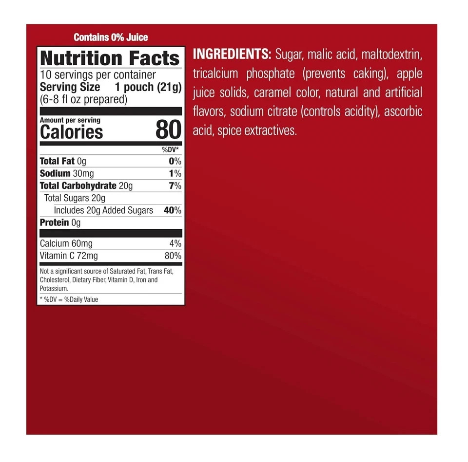 Alpine Original Spiced Apple Cider Instant Drink Mix-0.74 Oz Pouch -120 pack