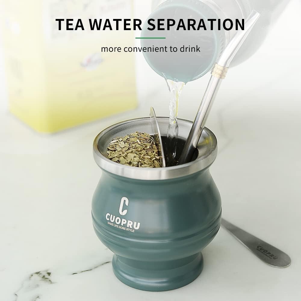 Mate Cup and Bombilla Set – The Yerba Mate set includes a Modern Mate