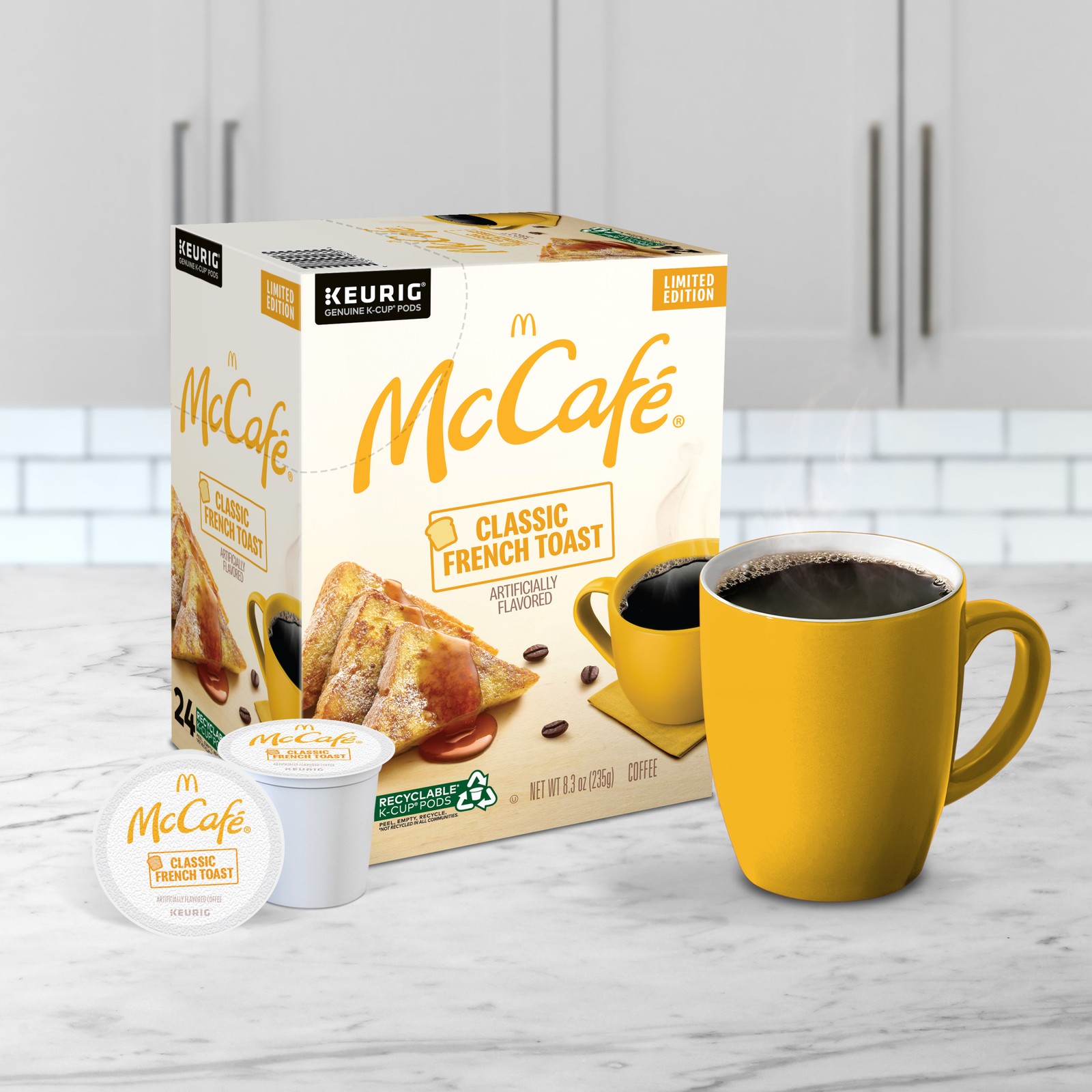 McCafe Classic French Toast Coffee, Keurig Single Serve K-Cup Pods, 24 Count