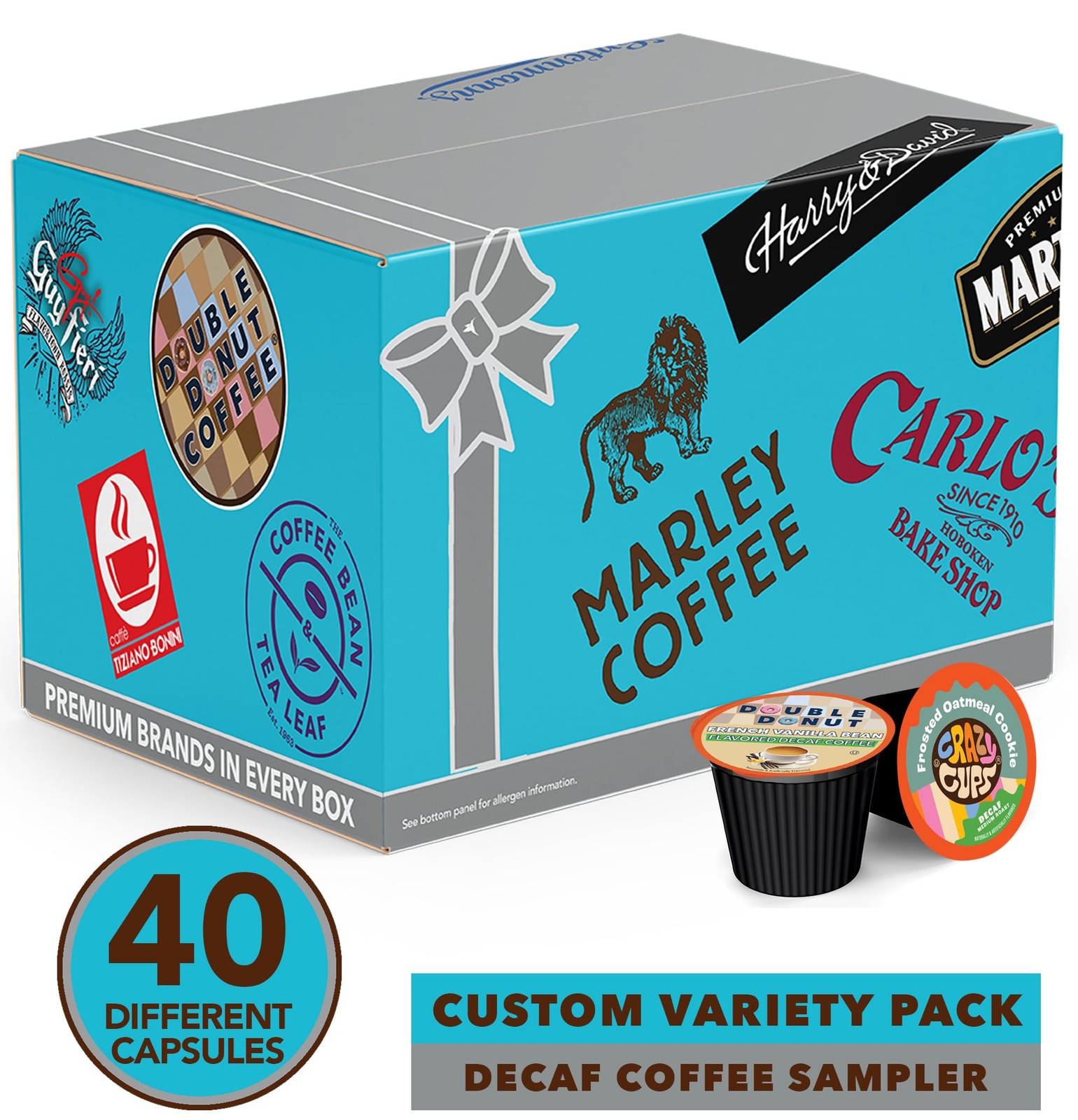 Flavored Decaf Coffee Pods Variety Pack, Great Mix of Decaffeinated Coffee Pods