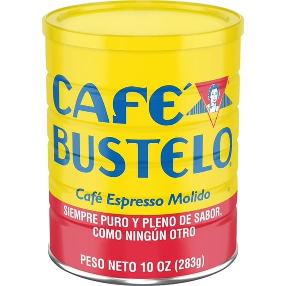 (PACK OF 02) Cafe Bustelo, Espresso Style Dark Roast Ground Coffee 10 oz Can..@