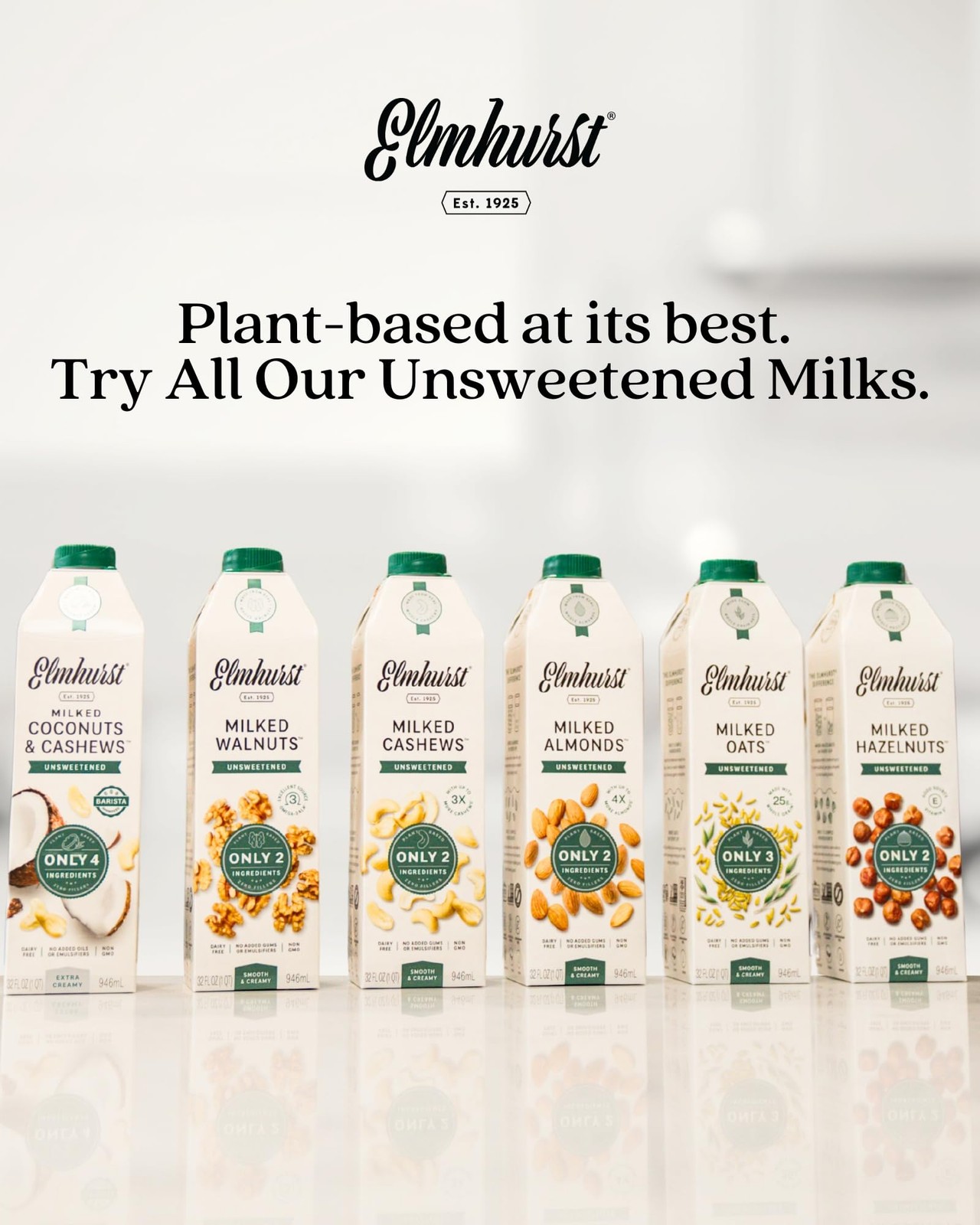 Unsweetened Oat Milk 32 Ounce – Vegan, Dairy-Free, Gluten-Free – Plant-Based