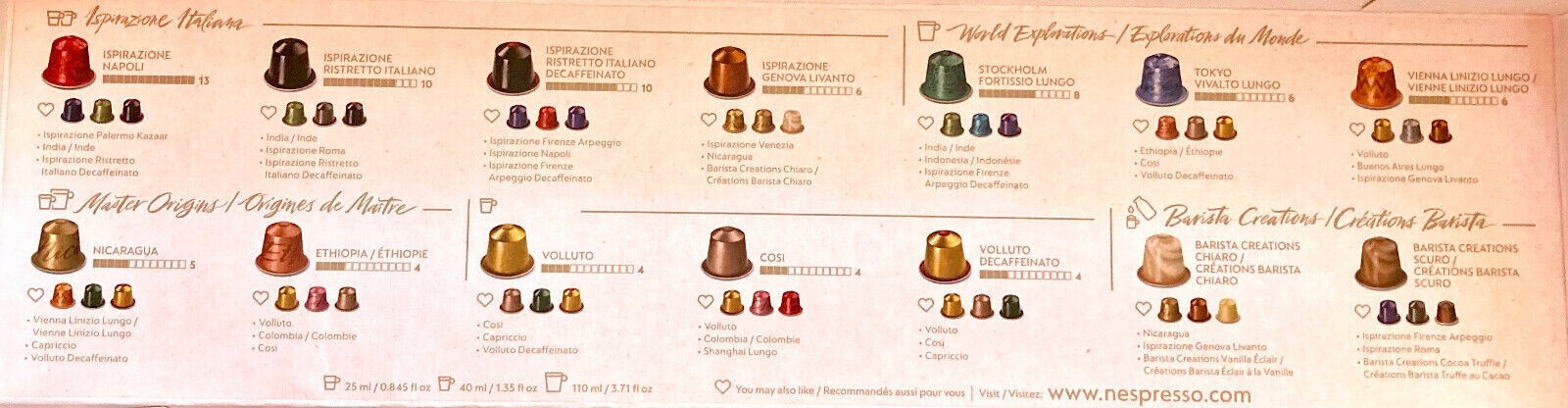 🎁 Nespresso Original Line 280 Variety pack Coffee Capsules Pods BULK