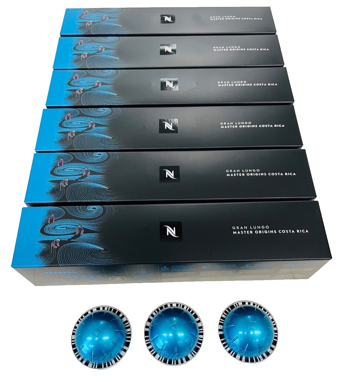Nespresso Capsules Vertuo, Master Origin Costa Rica, 60-count (case) 5.07 oz.