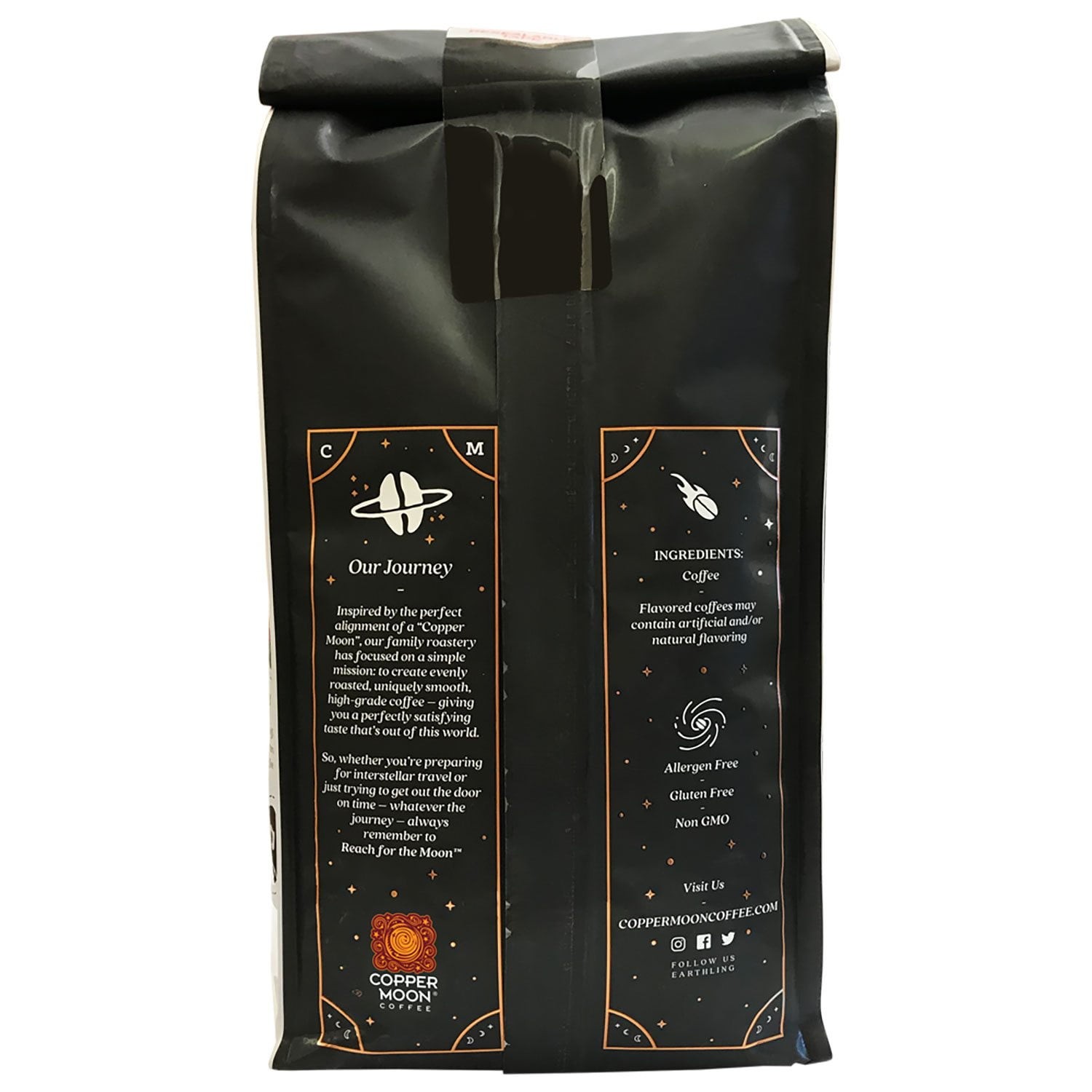 Copper Moon World Coffee Hawaiian Hazelnut Ground Medium Roast 2.5 lbs (40 oz)