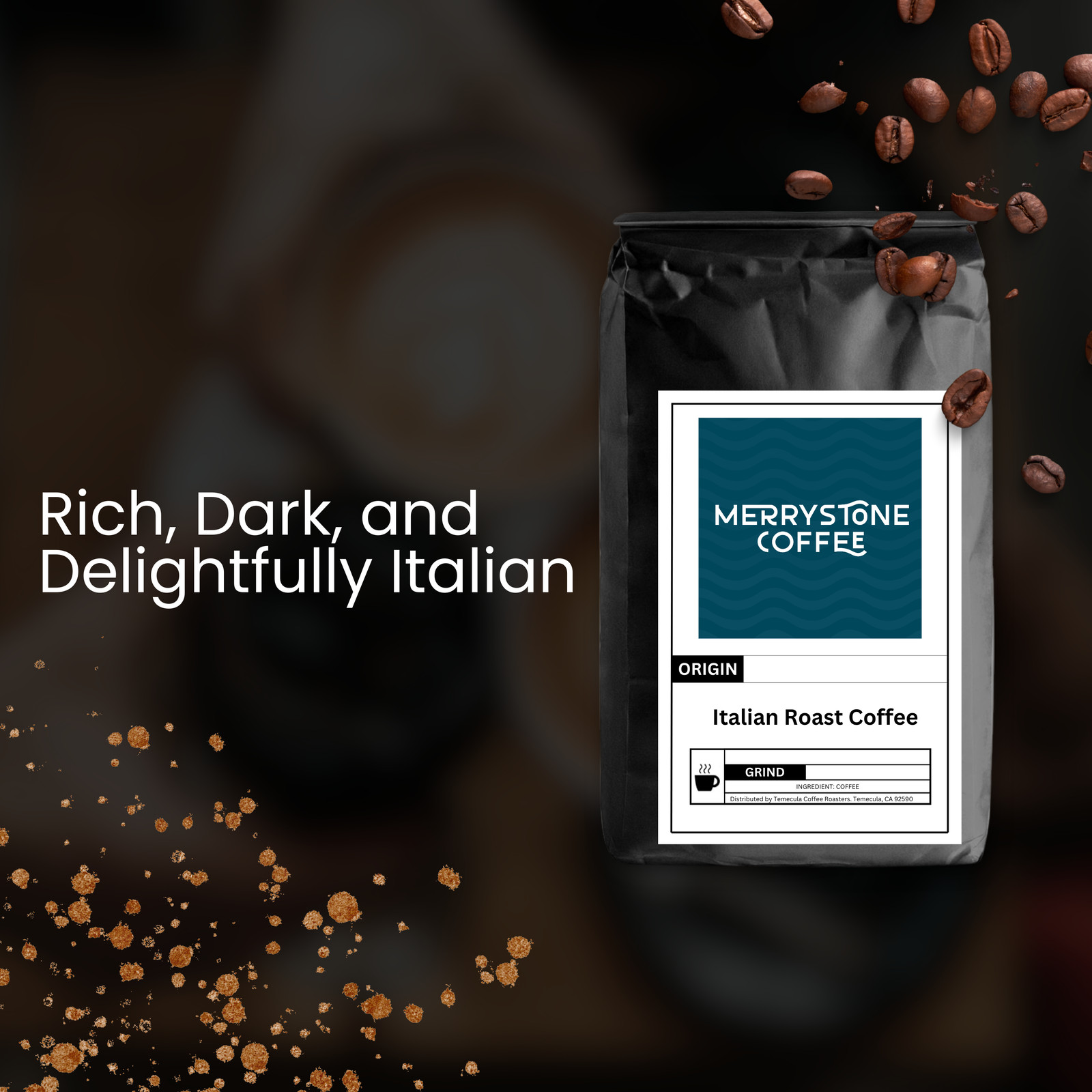 Merrystone Italian Roast Blended Coffee