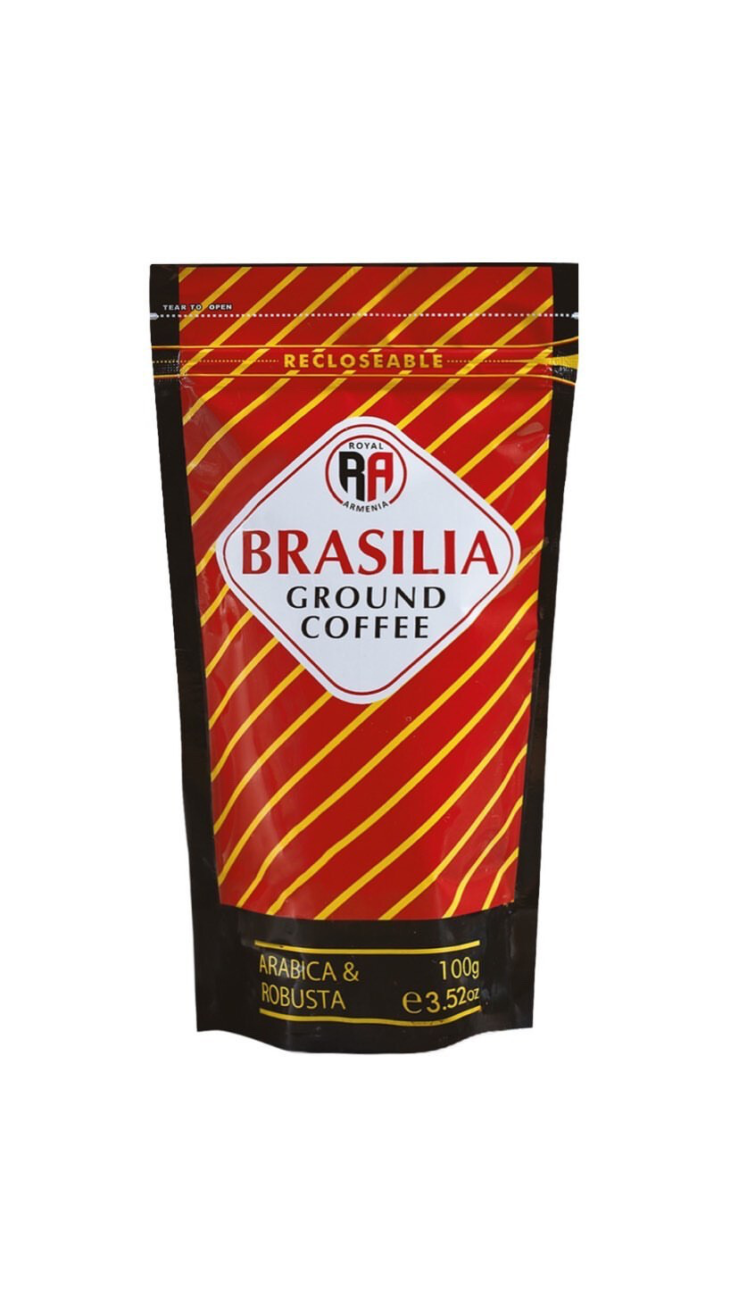 Armenian Ground Coffee, Royal Armenia, Brasilia – (30 packs x 100 g, Total 3 KG)