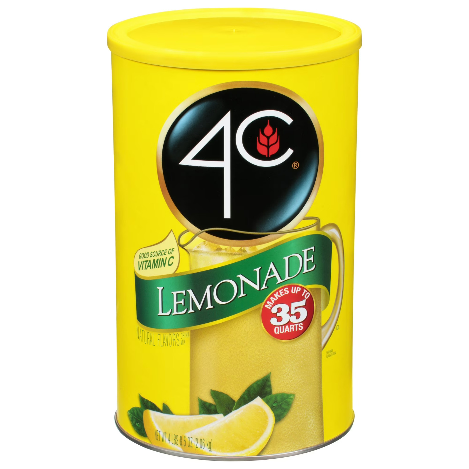 (3 pack) 4C 35 Qt Powdered Soft Drink Mix Lemonade, 72.5 oz, Single Pack…