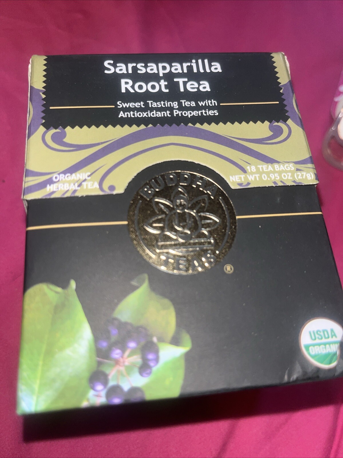 Buddha Teas Sarsaparilla Root Tea 18 Tea Bags 1/2027