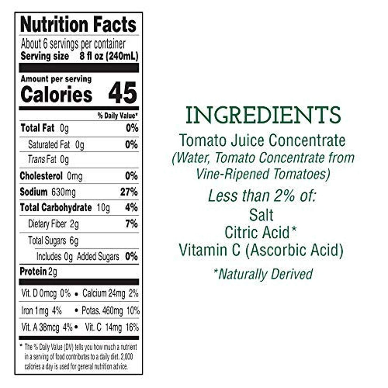 Sacramento Tomato Juice, 46oz Bottle (Pack of 8)