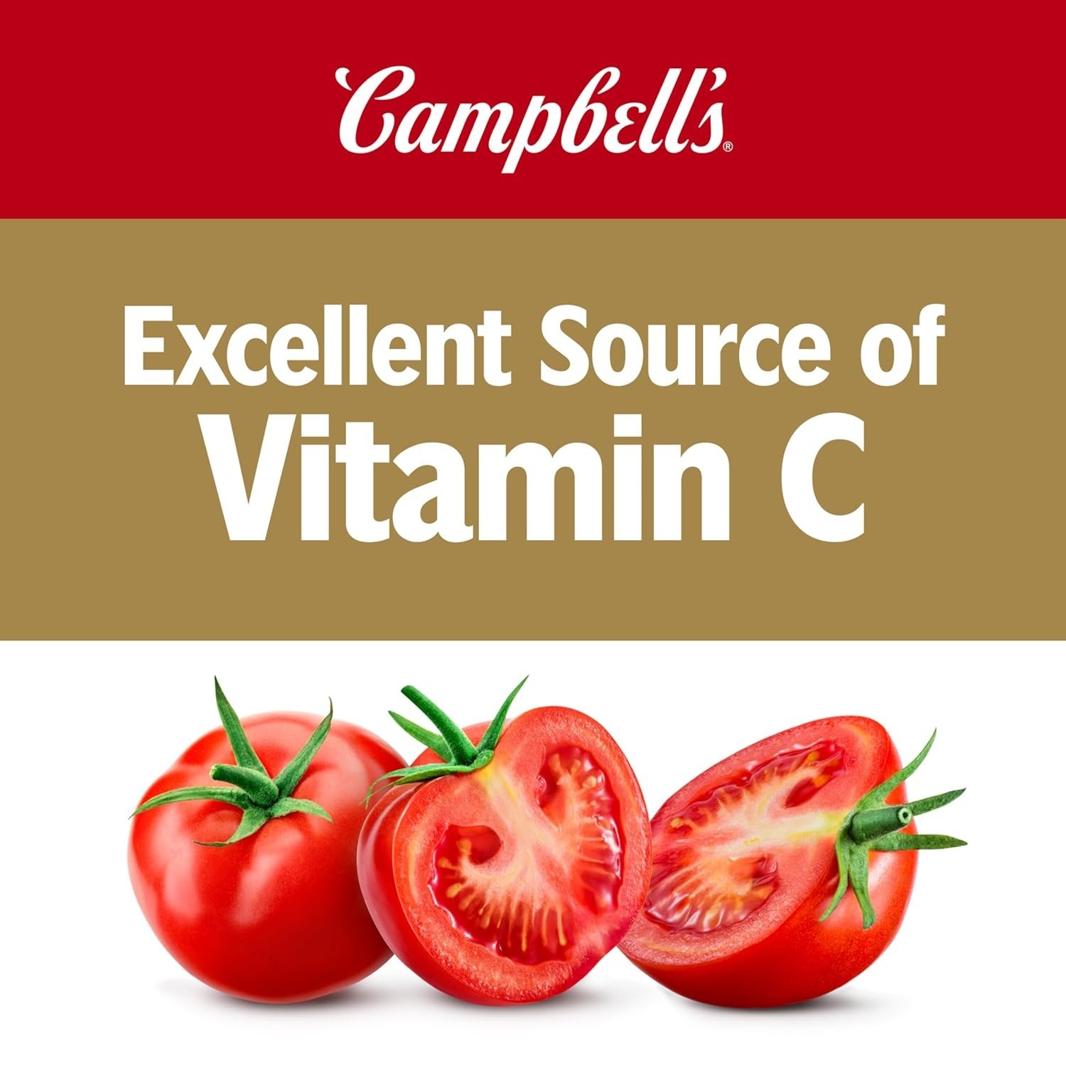 Campbell’s 100% Tomato Juice, 5.5 Fl Oz Can, 6 Pack; Fresh New, Free Shipping