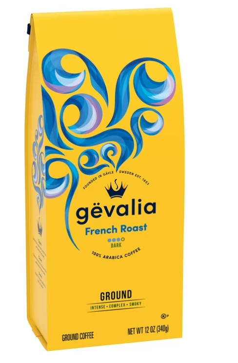 (PACK OF 2}Gevalia French Roast Ground Coffee, 12 oz. Bag