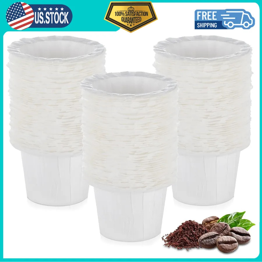 500 Disposable Paper Coffee Filters for Keurig Reusable K Cup Pods Universal Fit