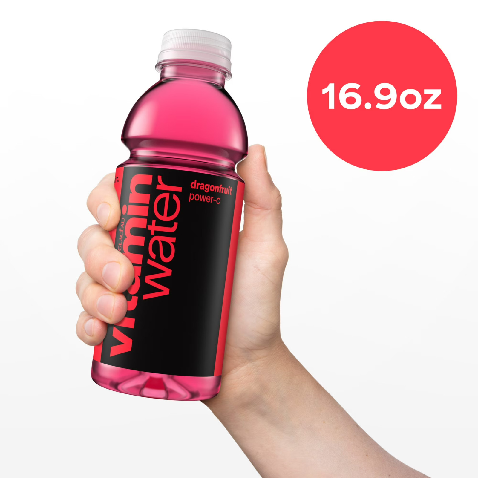 Vitaminwater Power-C Dragonfruit Flavored Water Beverage, 16.9 fl oz, 6 Pack-