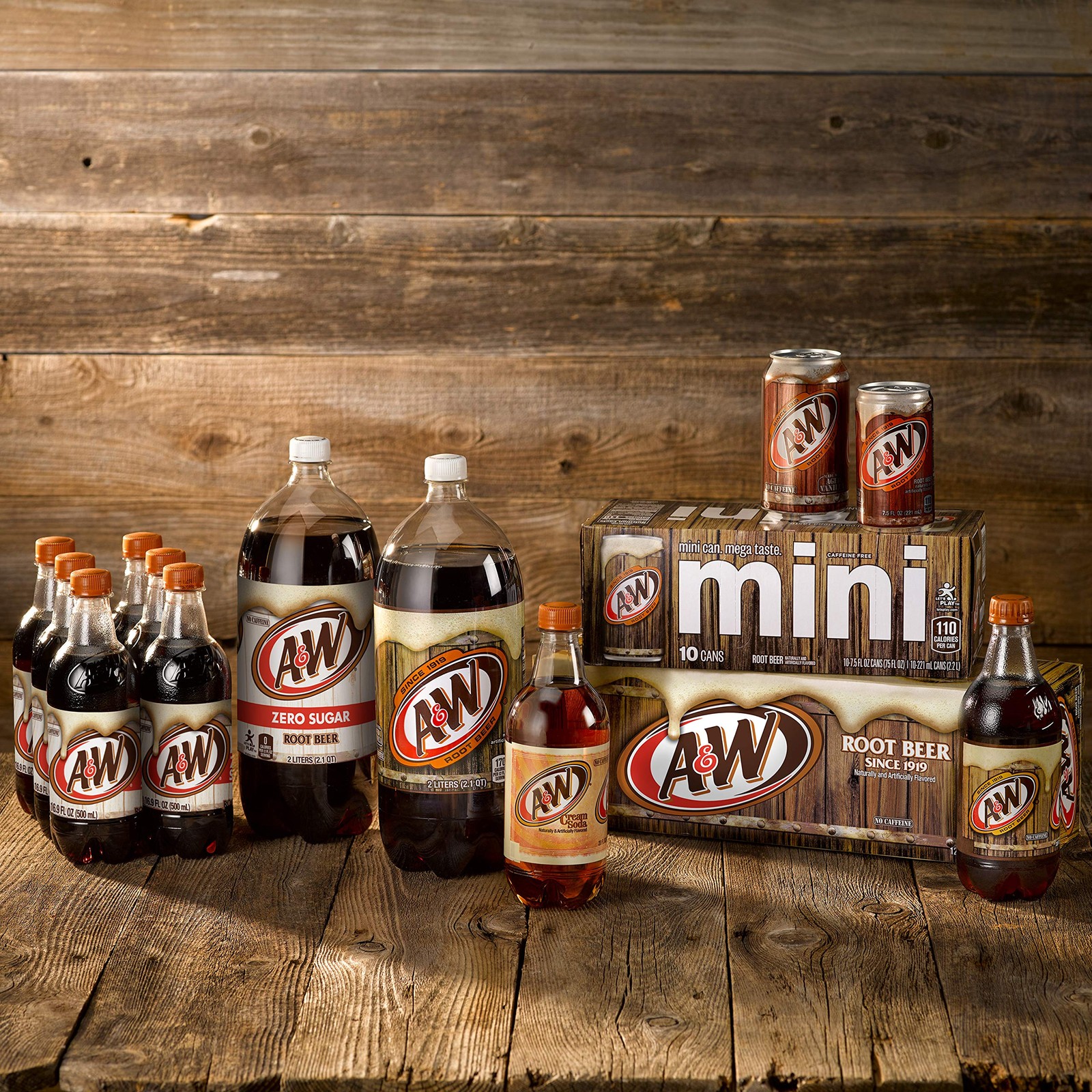 A&W Zero Sugar Root Beer Soda, 12 fl oz cans, 12 count 12 Fl Oz (Pack of 12)