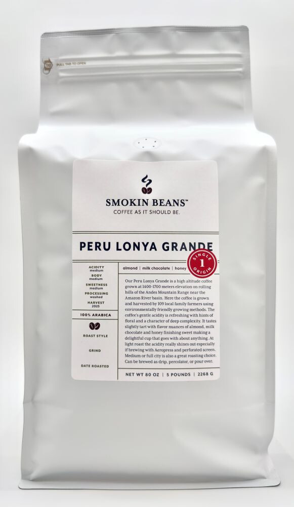 8oz/5lb – Peruvian – South America – Fresh Roasted To Order Coffee