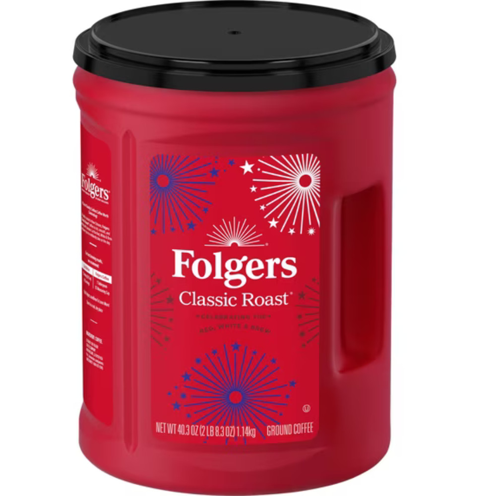 Folgers Classic Roast Medium Ground Coffee – 40.3 oz