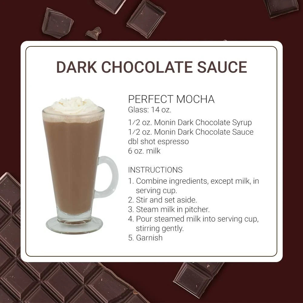 Monin Dark Chocolate Sauce (64oz), H-Chocolate-..,