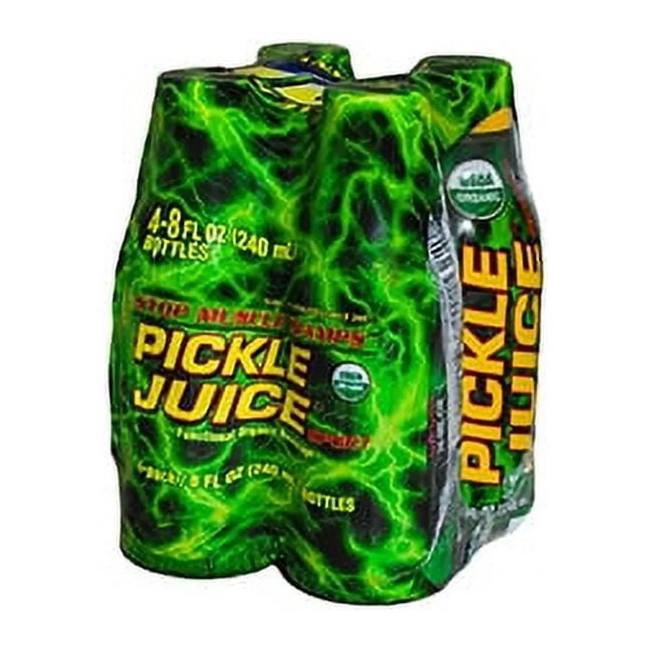 Pickle Juice Liquid Sport Drink, Stops Cramps, 8 oz, 4 Pack