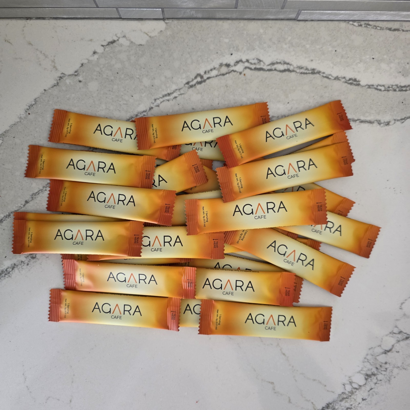 AGARA Cafe Instant Coffee Sticks Pantry Single Serving 3g Premium Blend Arabica