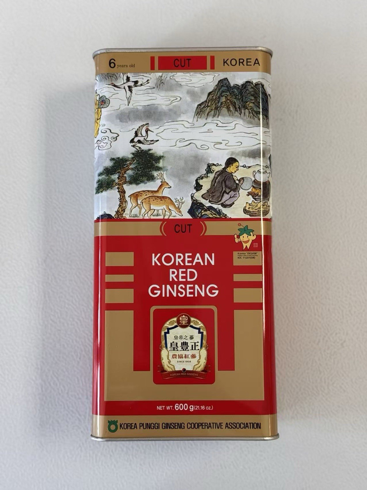 Korean 6 Year Red Ginseng Root Good Grade 40 Ji 300g ( 24Root ) 10% Top Grade