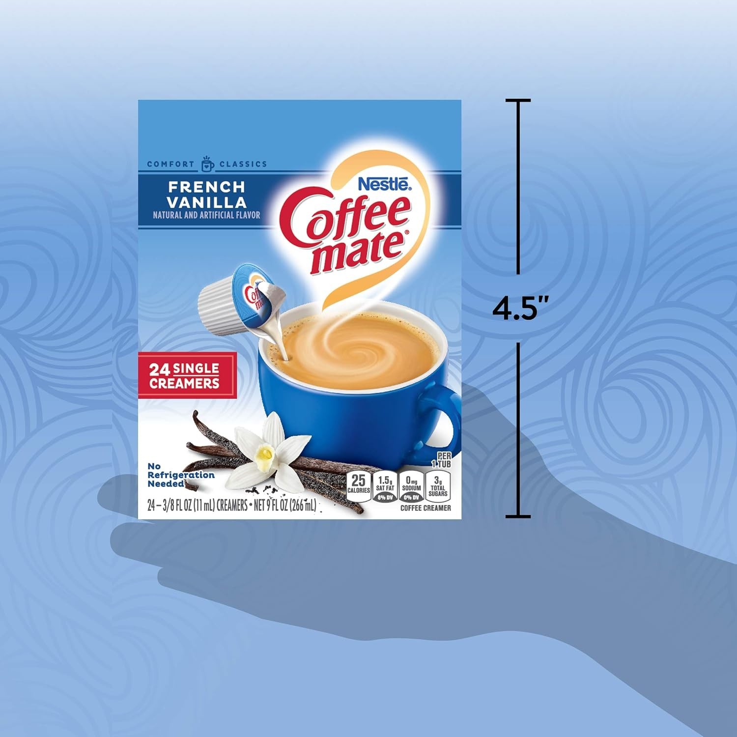 Indulgent French Vanilla Creamer Singles, 24 Count – Perfect Anytime Enjoyment