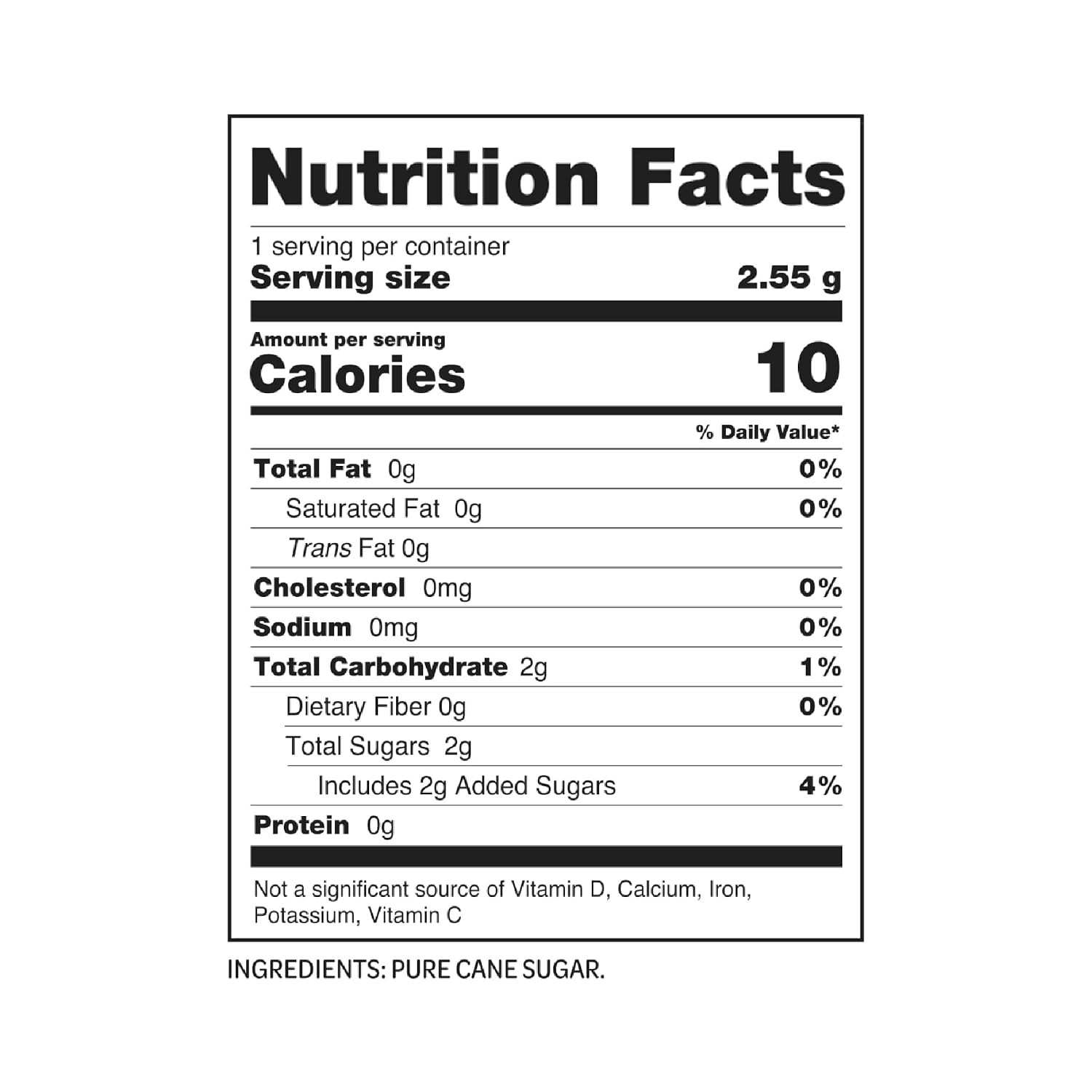 Bulk Sugar Packets, 100 Count – Individual Servings of White Sugar Packets for C