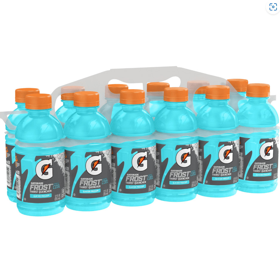 Gatorade Frost Thirst Quencher Glacier Freeze Sports Drinks, 12 fl oz, 12 Count