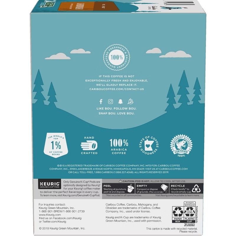 Caribou Blend Keurig K-Cup Coffee Pods – Medium Roast