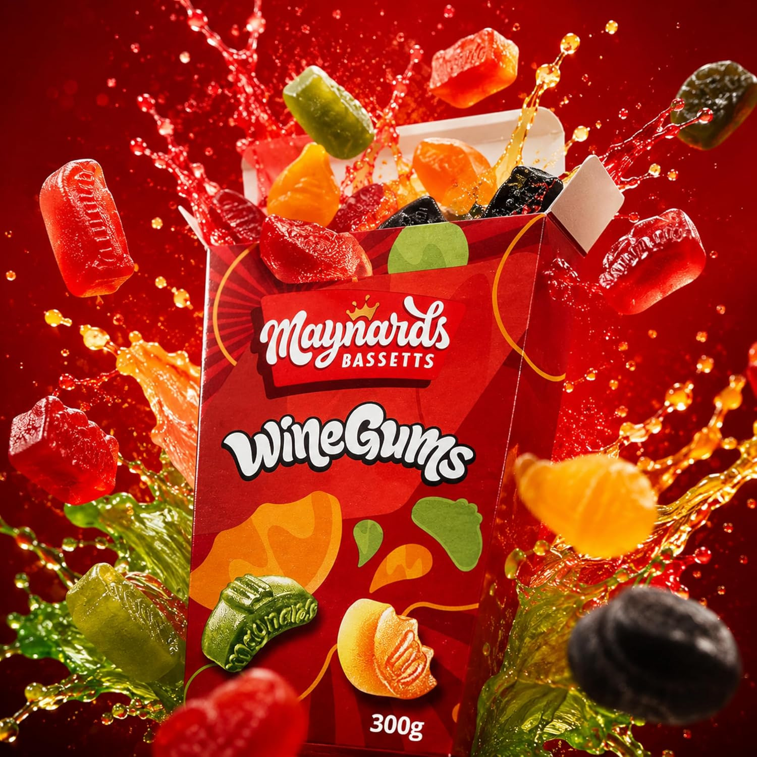 Maynards Wine Gums Carton 300G (1 Pack)