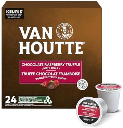 Van Houtte Raspberry Chocolate Truffle Coffee, K-Cup Portion Pack for Keurig …