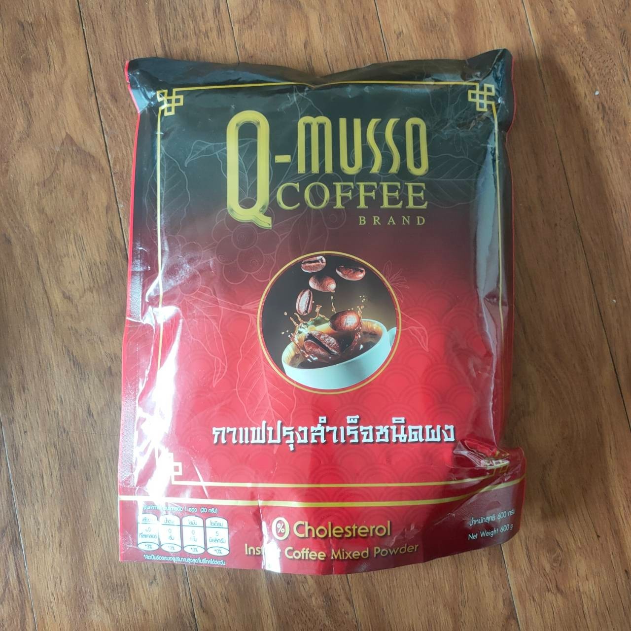 Q-musso Coffee Instant Mixed Powder 0% Cholesterol Healthy Thai Herbal 3 Packs