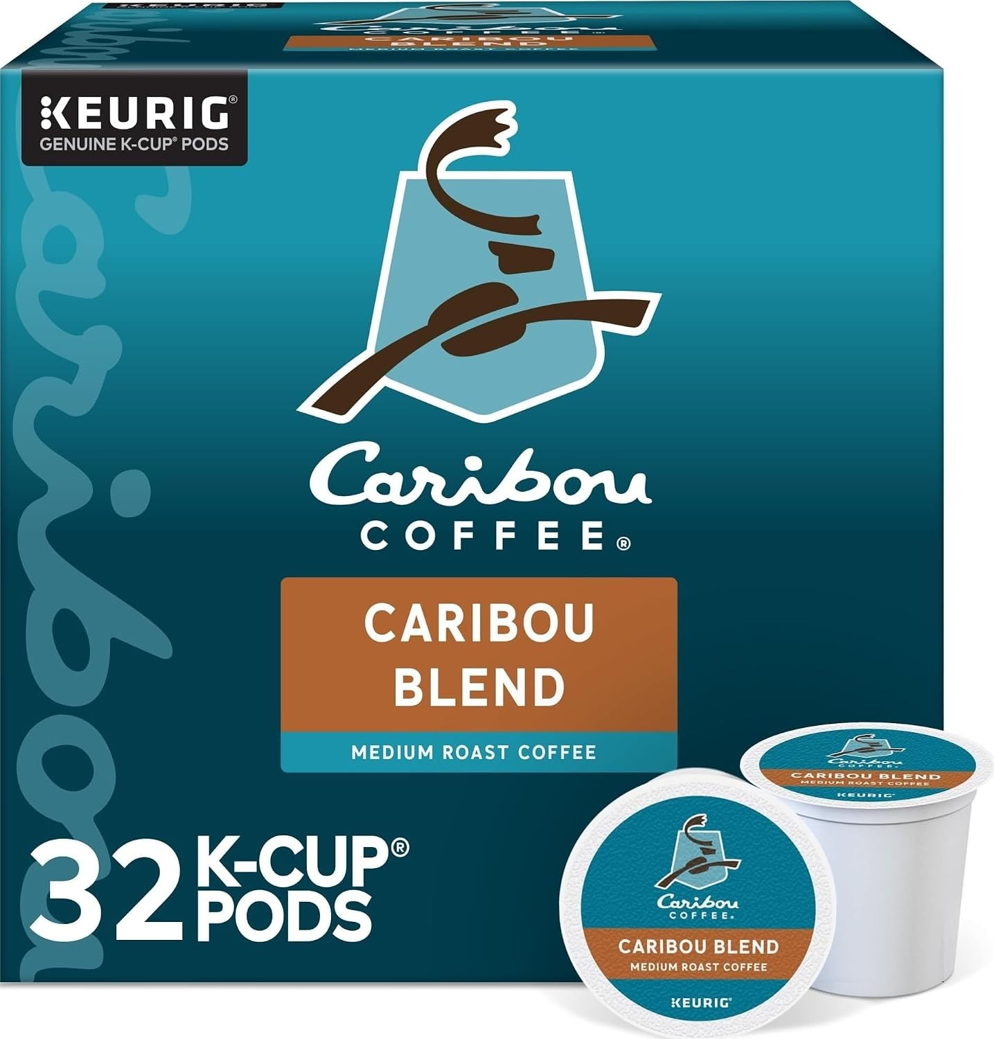 Caribou Blend, Keurig Single-Serve K-Cup Pods, Medium Roast Coffee, 32