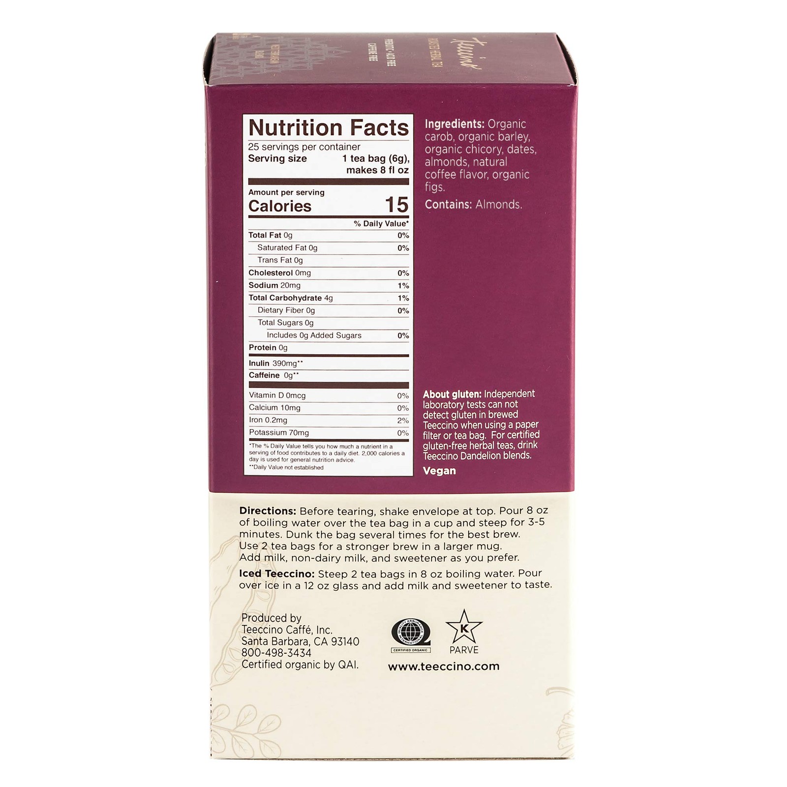 Java Herbal Tea – Rich & Roasted Herbal Tea That’s Caffeine Free & Prebiotic …