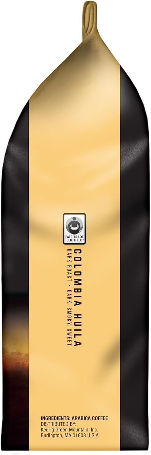 LAUGHING MAN Colombia Huila, Whole Bean Coffee, Dark Roast, 18 Oz – Old Stock