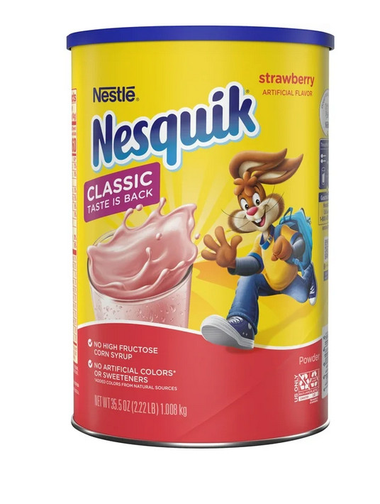 Nestle Nesquik Strawberry Flavor Powder Drink Mix, 35.5 oz