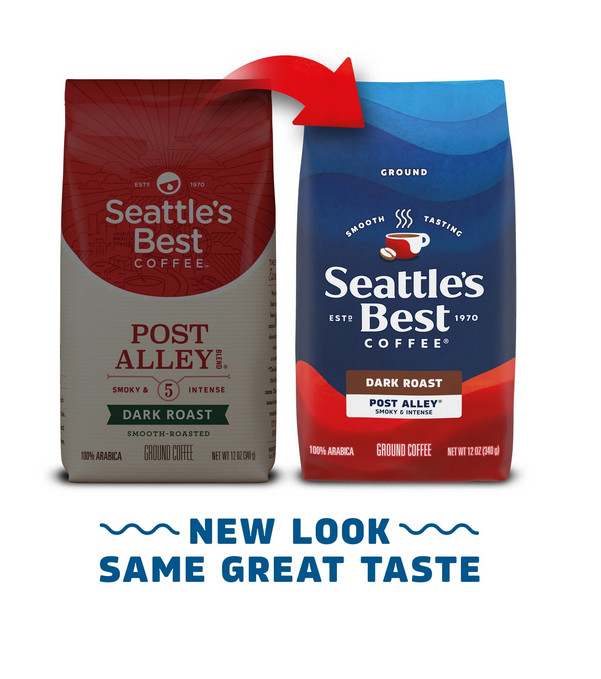 Seattle’s Best Coffee, Post Alley, Dark Roast, Ground Coffee, 100% Arabica, 12 o