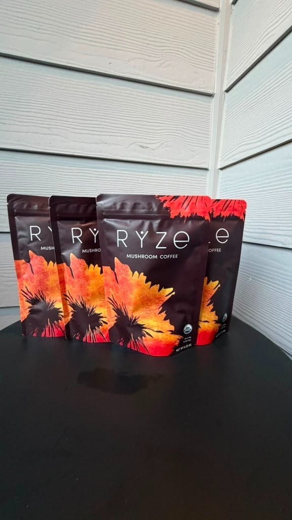 4Pack Ryze mushroom coffee. 6.35 oz -30 servings each (120 servings total)