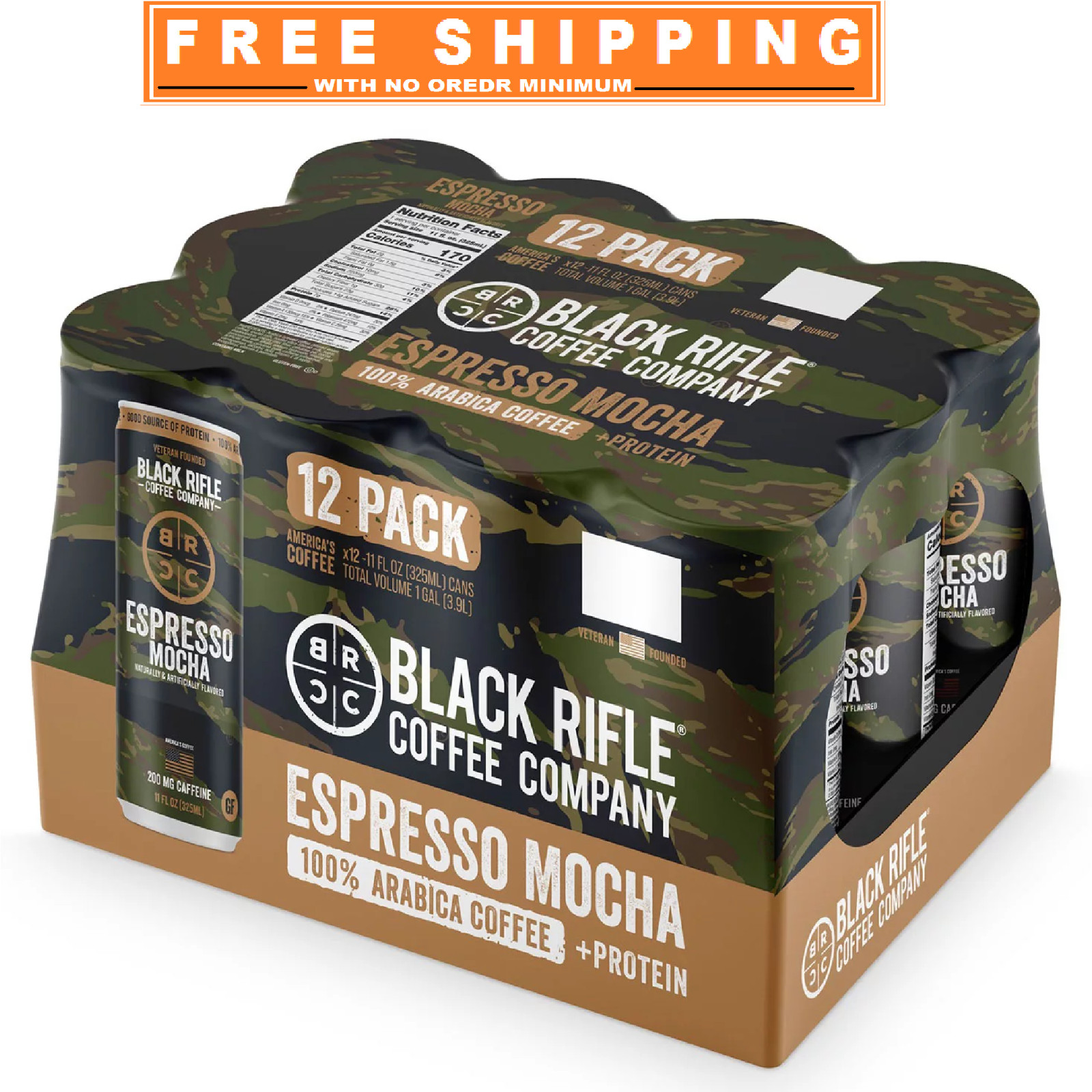 Black Rifle Coffee Company Espresso Mocha, 11 fl. oz., 12 pk.