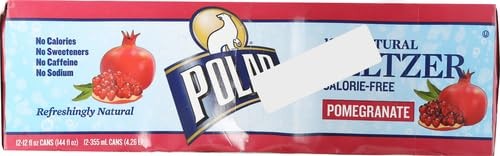 Polar Seltzer Pomegranate, 12 Fluid Ounce (Pack of 12)