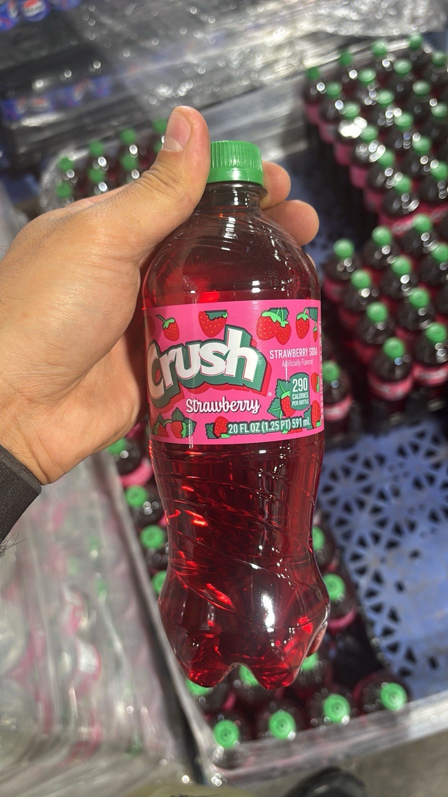 24x Strawberry 591mL (20 Oz) Bottle Soft Drink NEW STOCK