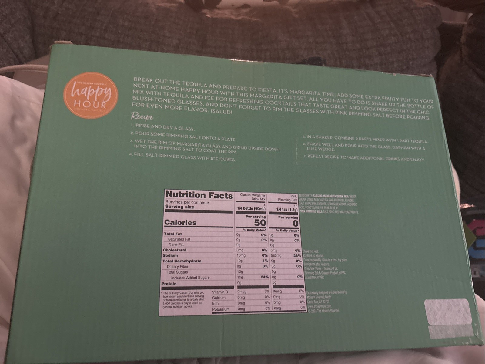 The Modern Gourmet the Ultimate Margarita Set Net Wt: Margarita Mix16.2 FlOz NWB