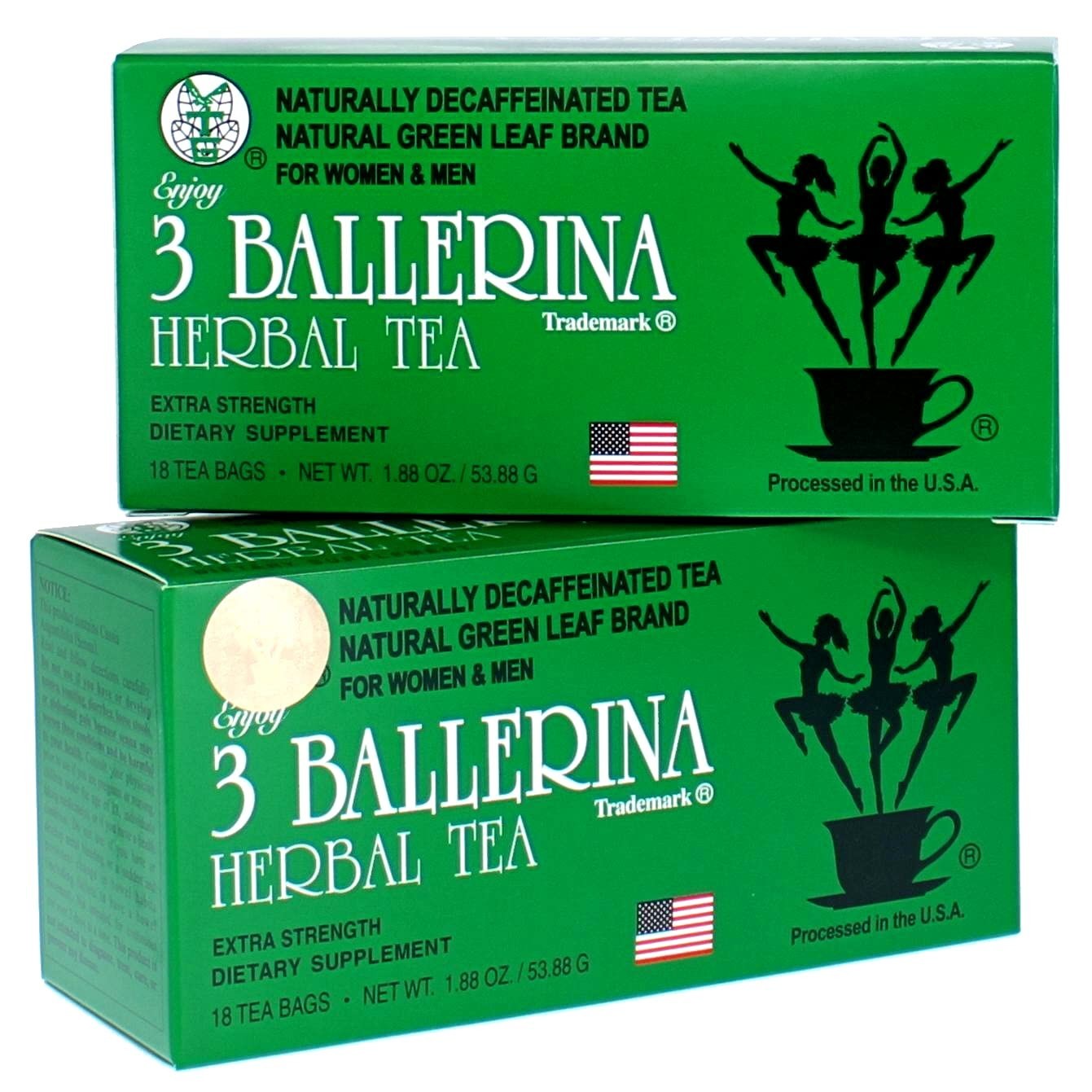 3 Ballerina Dieters Drink Extra Strength Tea (2 Pack/36 TB)